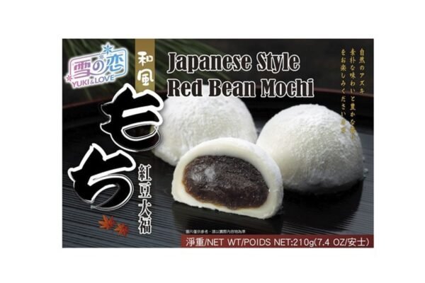 mochi aux haricots rouges par 6 yuki & love 210g